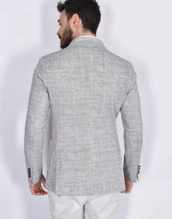 CIRCOLO 1901 Giacche<Giacca doppiopetto cotone travel grigio nero