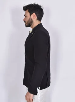 OFFICINA 36 Giacche<Giacca nera Azalea revers tagliuzzato