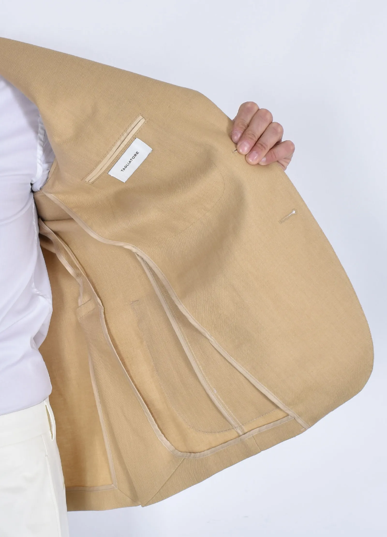 TAGLIATORE Giacche<Giacca lino beige 1SMC22K