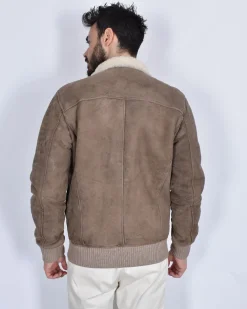 Volfagli Giubbotti<Giubbotto Montone shearling Gonzaga taupe