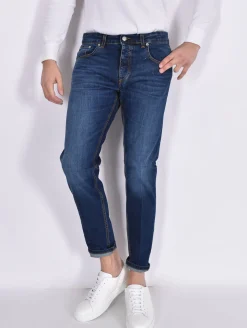 BE ABLE Jeans<Jeans Davis shorter blu scuro corto VNC