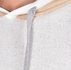 BOB Maglie<Maglia Cappuccio bianca beige Mart spugna