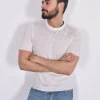 GRAN SASSO T-shirt<Maglia cashmere seta lino bianco spento