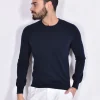 GRAN SASSO Maglie<Maglia maniche lunghe organic cotton blu