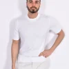 GRAN SASSO Maglie<Maglia mezza manica cotton egyptian bianco
