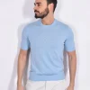 GRAN SASSO Maglie<Maglia mezza manica cotton egyptian celeste