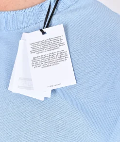 GRAN SASSO Maglie<Maglia mezza manica cotton egyptian celeste
