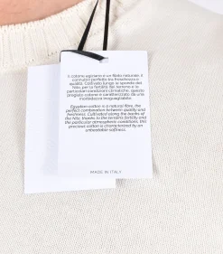 GRAN SASSO Maglie<Maglia mezza manica cotton egyptian bianco panna