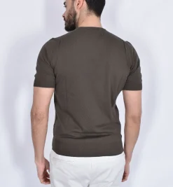 GRAN SASSO Maglie<Maglia mezza manica organic cotton marrone