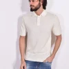 DANIELE FIESOLI Polo<Maglia Polo bianco ecru ultra soft
