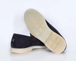 HENDERSON Scarpe<Mocassini suede oceano blu