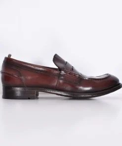 OFFICINE CREATIVE Scarpe<Mocassini fatte a mano bordeaux pelle Balance