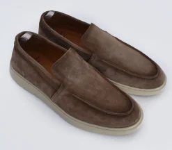 OFFICINE CREATIVE Scarpe<Mocassini barca camoscio marrone BOnes