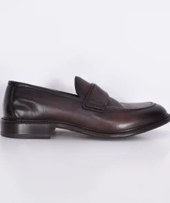 CLAUDIO MARINI Scarpe<Mocassini vintage artigianali pelle testa di moro