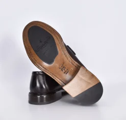 CLAUDIO MARINI Scarpe<Mocassini vintage artigianali pelle testa di moro