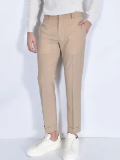 BE ABLE Pantaloni<Pantalone Alexander SHorter beige MT fresco lana