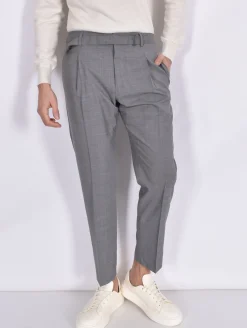 BE ABLE Pantaloni<Pantalone Andy cinturino grigio medio