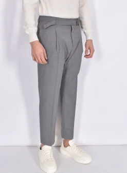 BE ABLE Pantaloni<Pantalone Andy cinturino grigio medio