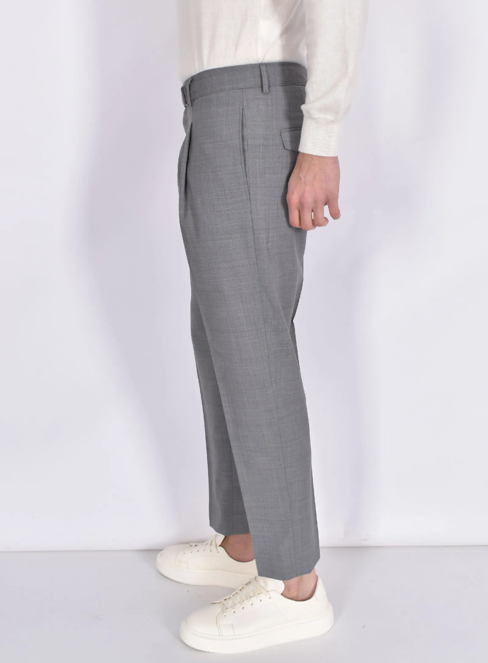 BE ABLE Pantaloni<Pantalone Andy cinturino grigio medio