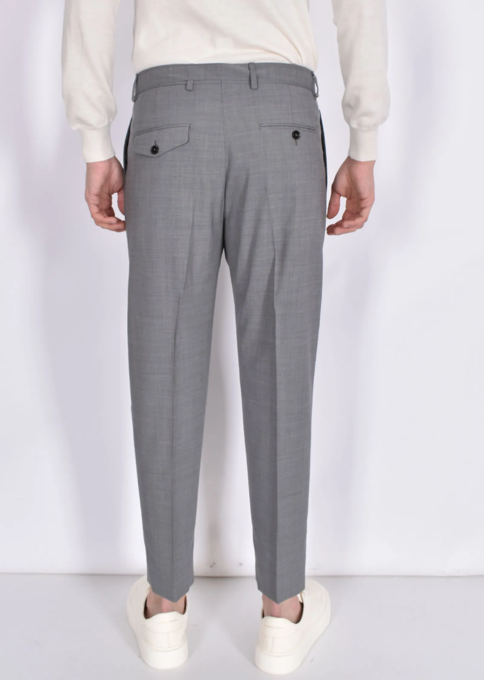 BE ABLE Pantaloni<Pantalone Andy cinturino grigio medio