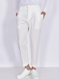 BE ABLE Pantaloni<Pantalone Andy regular tech bianco