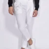 BE ABLE Pantaloni<Pantalone Andy regular bianco cinturino