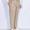 BE ABLE Pantaloni<Pantalone Andy Regular MT cinturino beige