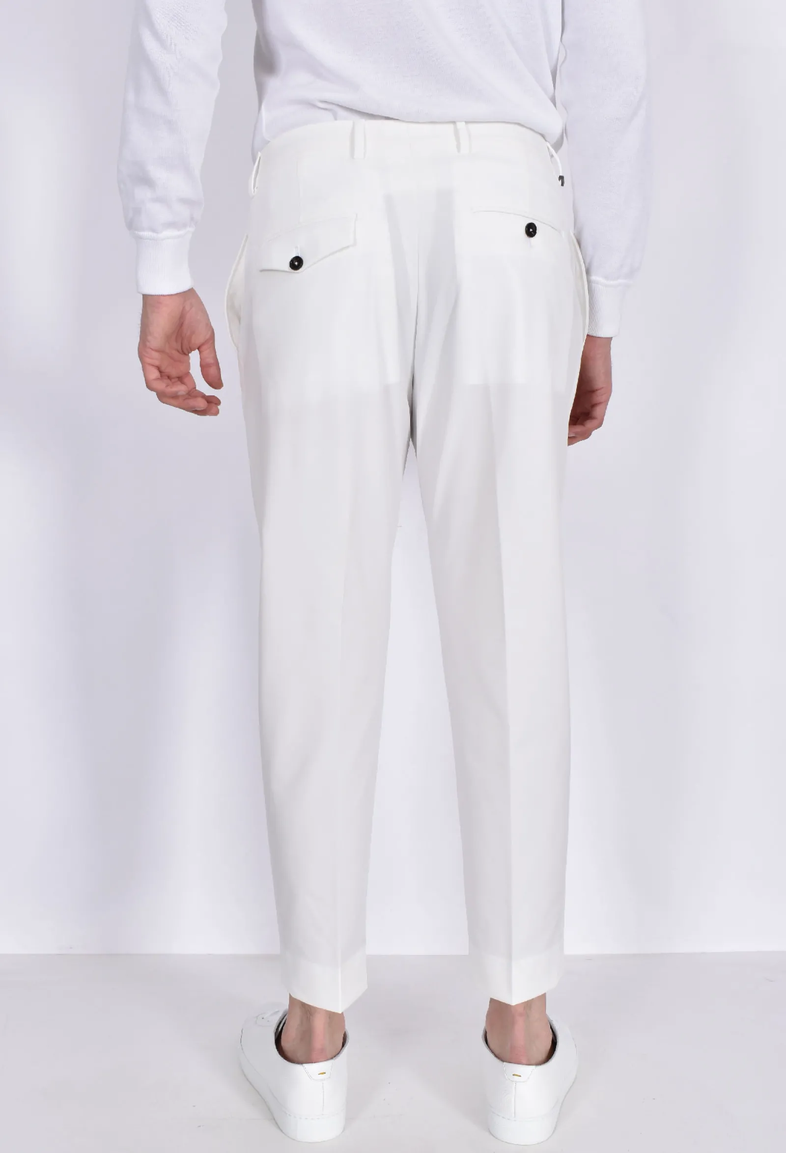 BE ABLE Pantaloni<Pantalone Andy regular tech bianco