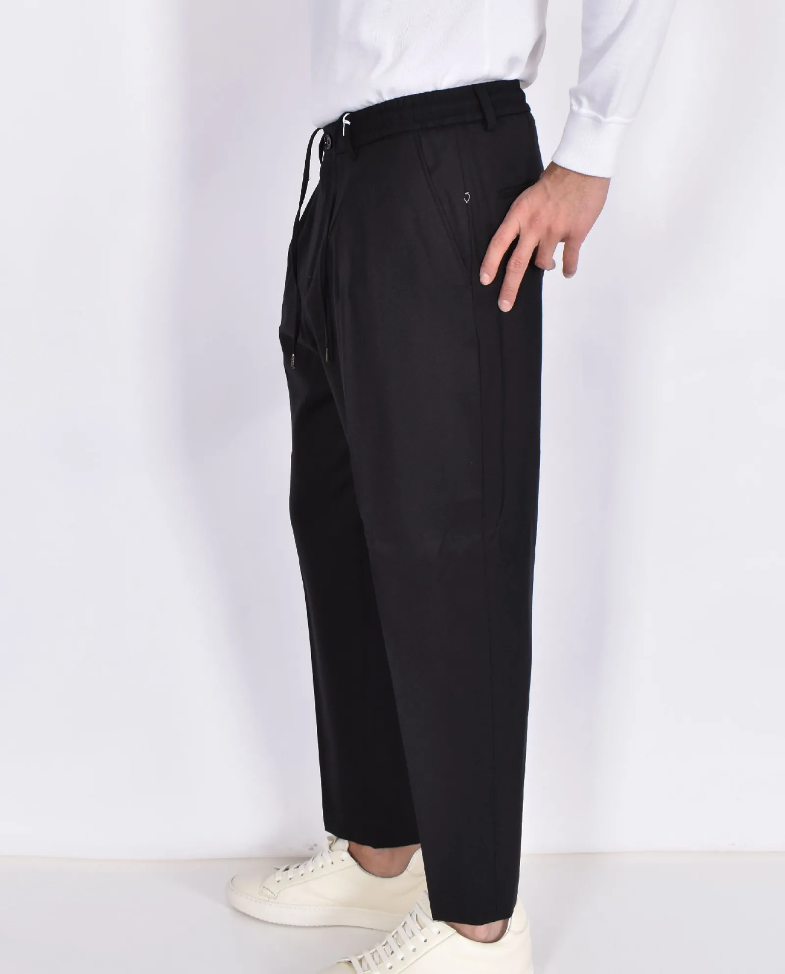 BE ABLE Pantaloni<Pantalone Dominique WFS nero lacci