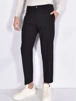 BE ABLE Pantaloni<Pantalone Edoardo 25s nero fresco lana vergine