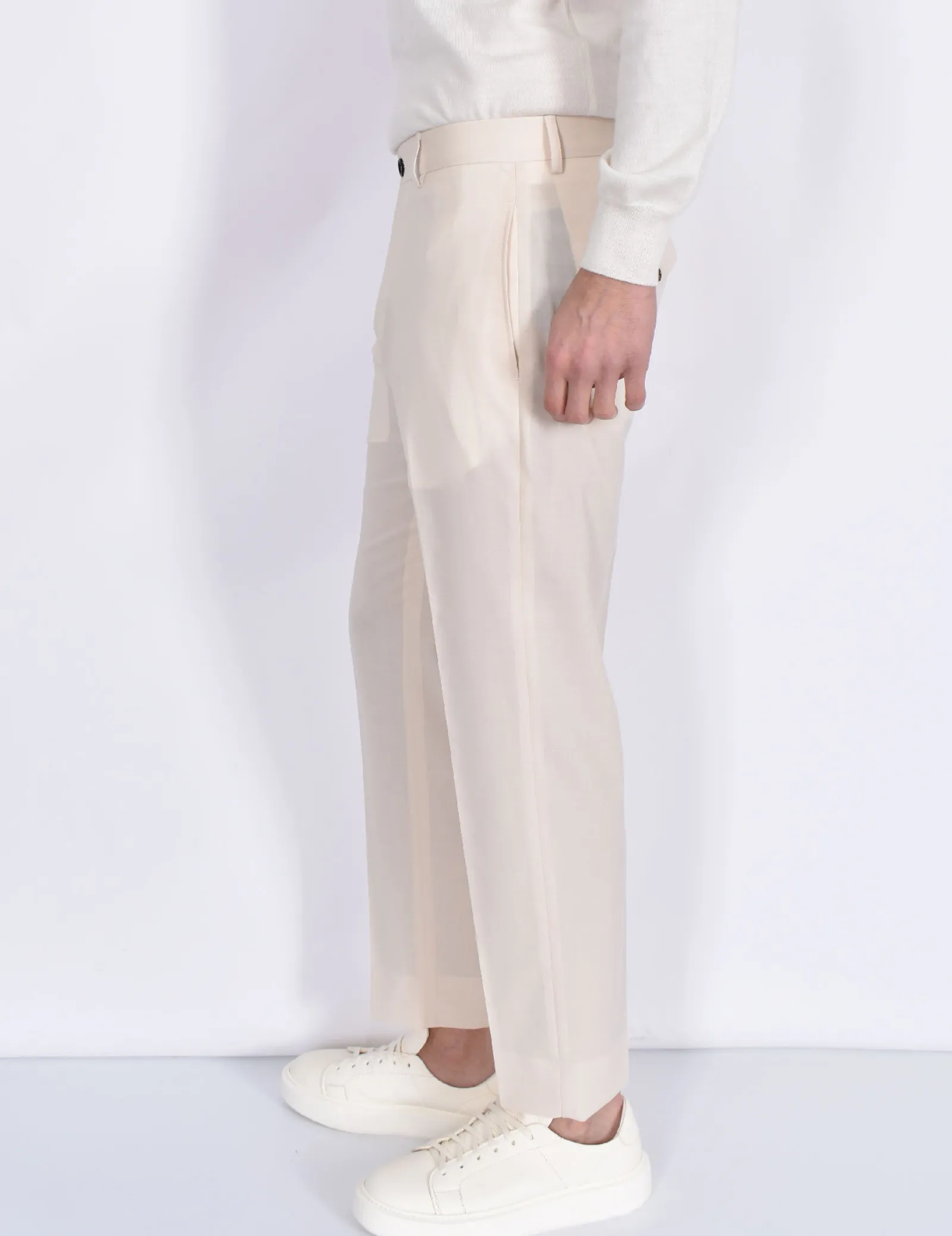 BE ABLE Pantaloni<Pantalone Edoardo 25s stucco fresco lana vergine