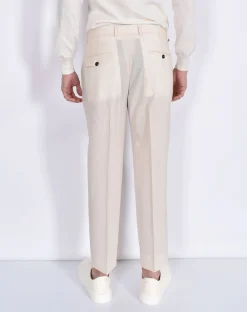 BE ABLE Pantaloni<Pantalone Edoardo 25s stucco fresco lana vergine