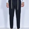 BE ABLE Pantaloni<Pantalone Riccardo blu notte poliviscosa NCA