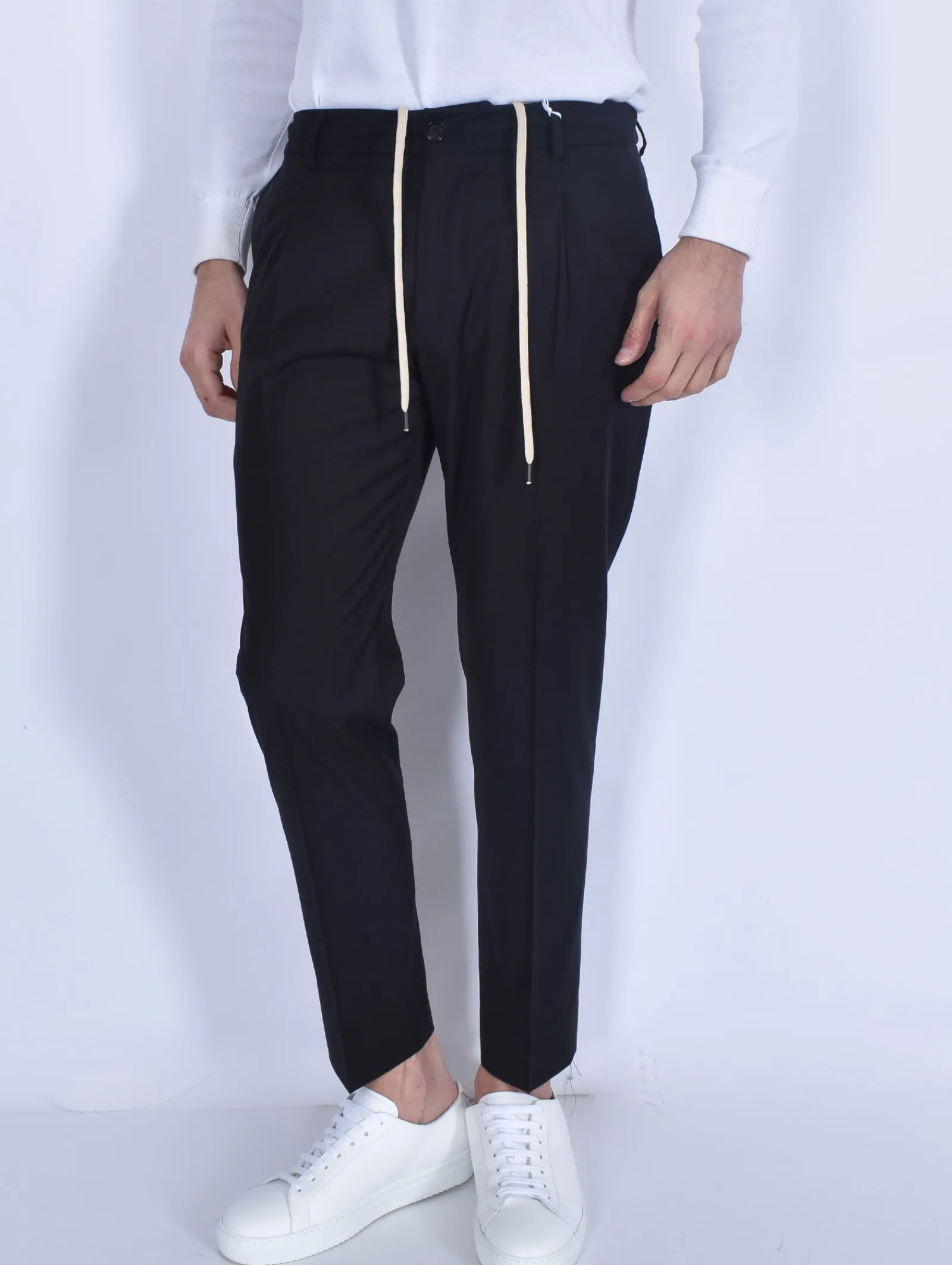 BE ABLE Pantaloni<Pantalone Riccardo nero poliviscosa NCA
