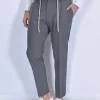 BE ABLE Pantaloni<Pantalone riccardo regular grigio laccio fresco lana