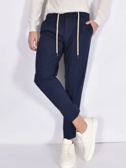 BE ABLE Pantaloni<Pantalone Riccardo regular blu navy coulisse