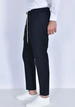 BE ABLE Pantaloni<Pantalone Riccardo blu notte poliviscosa NCA