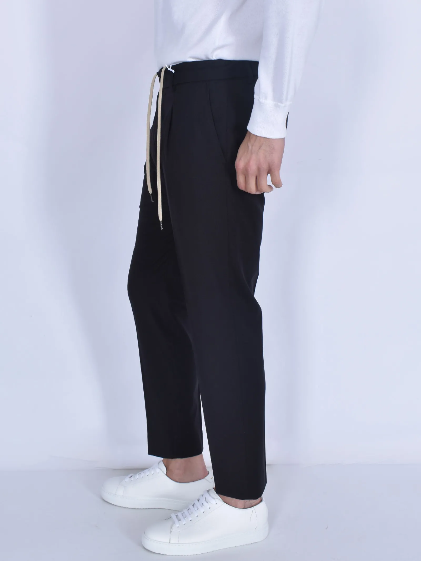 BE ABLE Pantaloni<Pantalone Riccardo nero poliviscosa NCA