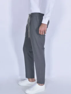 BE ABLE Pantaloni<Pantalone riccardo regular grigio laccio fresco lana