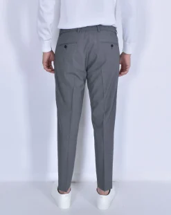 BE ABLE Pantaloni<Pantalone riccardo regular grigio laccio fresco lana