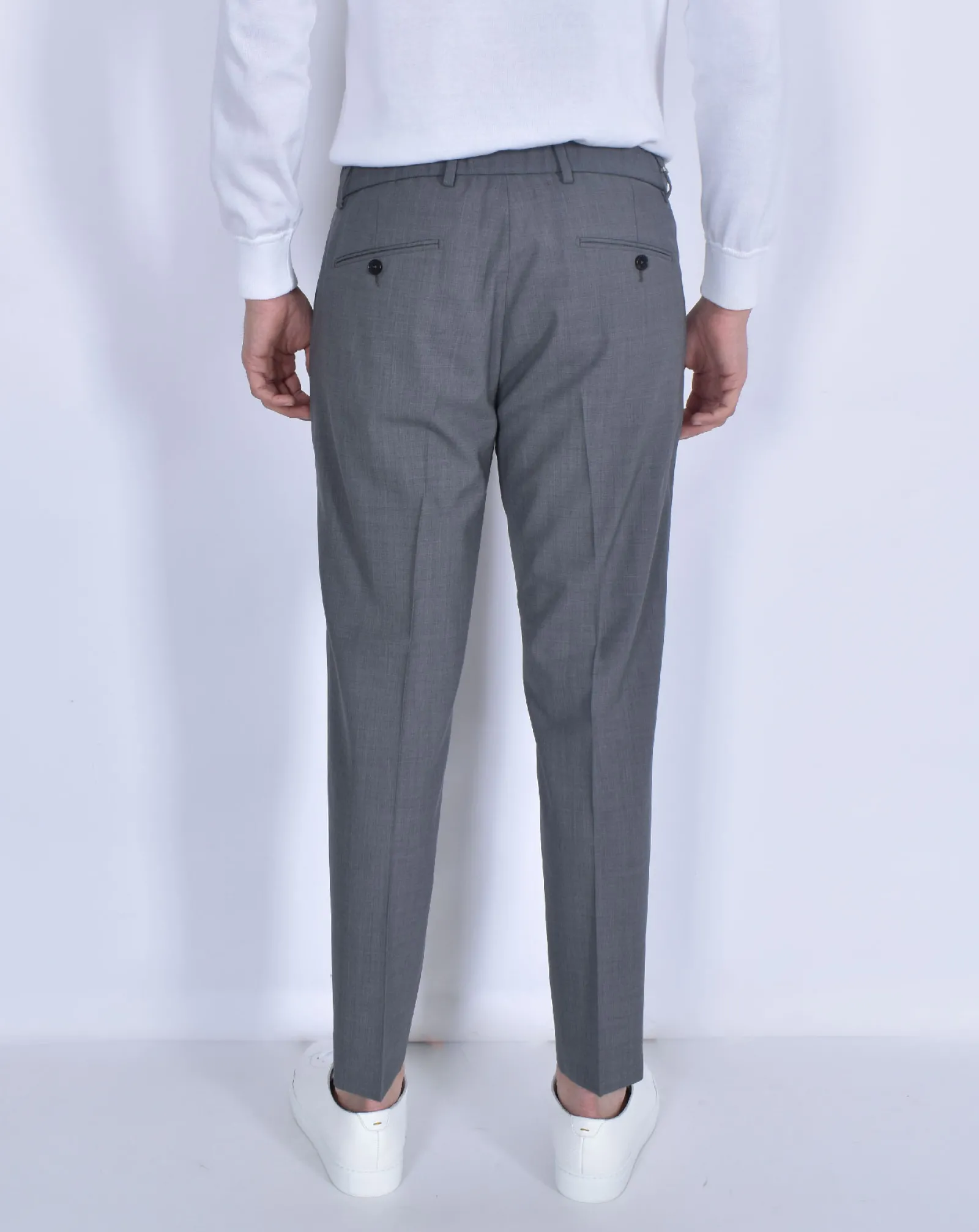 BE ABLE Pantaloni<Pantalone riccardo regular grigio laccio fresco lana