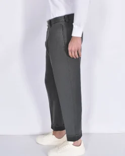 BERWICH Pantaloni<Pantalone fresco lana grigio pinces