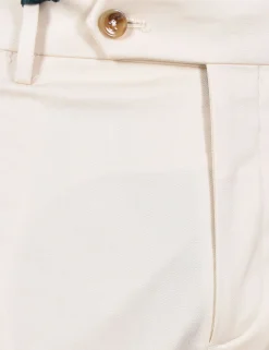 BERWICH Pantaloni<Pantalone italiano ecru Yretro cotton stretch