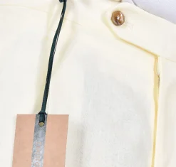 BERWICH Pantaloni<Pantalone lino giallo paglino