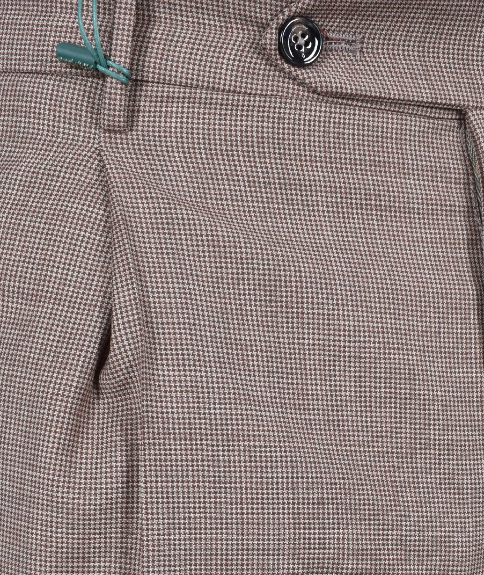 BERWICH Pantaloni<Pantalone micro pied de poule tabacco fresco lana