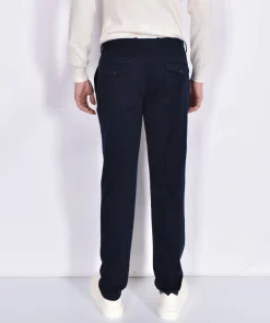 CIRCOLO 1901 Pantaloni<Pantalone chino piquet blu elastico