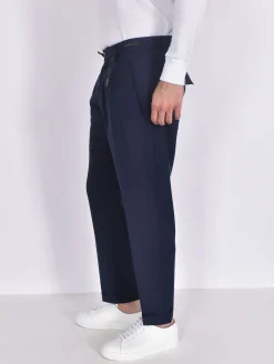 MICHAEL COAL Pantaloni<Pantalone blu Work risvoltini