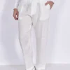 OFFICINA 36 Pantaloni<Pantalone lino bianco