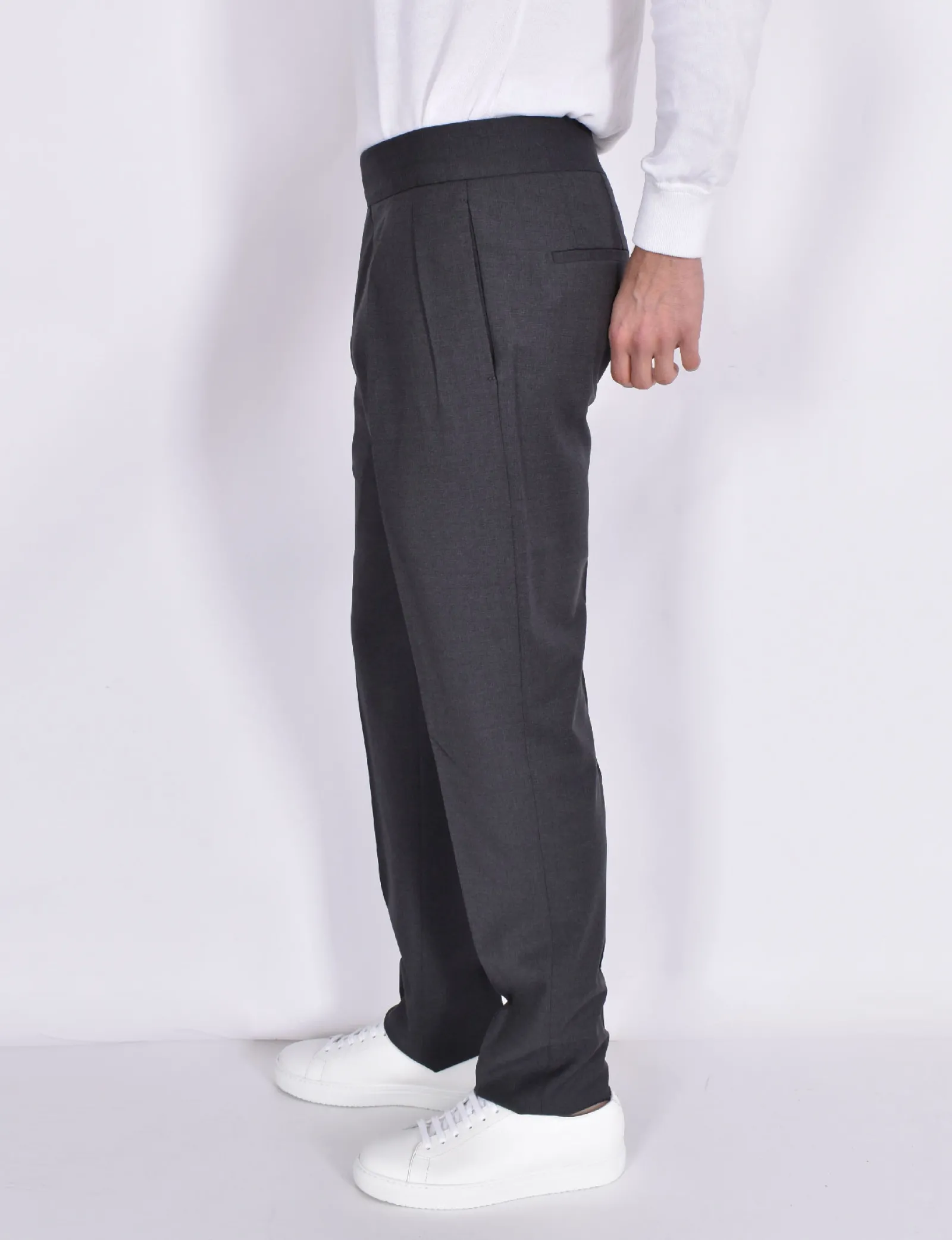 TAGLIATORE Pantaloni<Pantalone bustino senza passanti antracite P-Fred