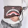 SPRAYGROUND Pochette<Pochette shark in Paris sfuocato sbiadito